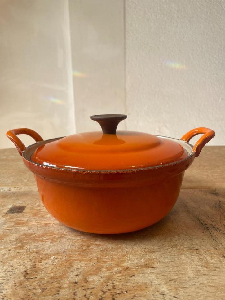 Cousances pan / hapjespan / braadpan van gietijzer, 20 cm, Huis en Inrichting, Keuken | Potten en Pannen, Gebruikt, Koekenpan of Braadpan