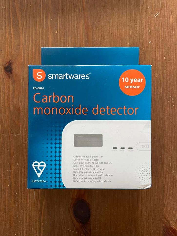 Smartwares Koolmonoxidemelder - Nieuw in verpakking, Doe-het-zelf en Verbouw, Alarmsystemen, Nieuw, Detector, Sensor of Melder