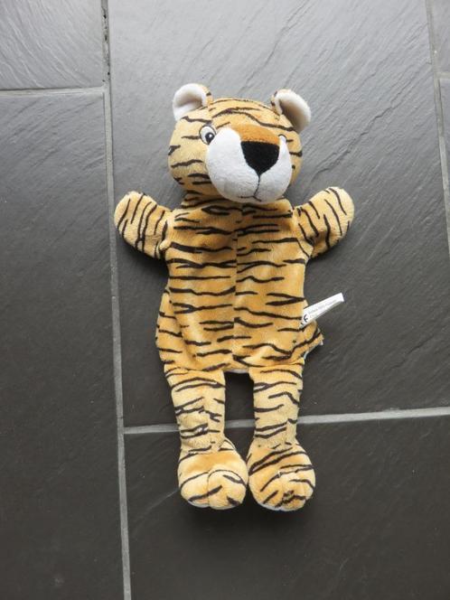 Handpop tijger, ca 33cm groot. Mooie handpop, Kinderen en Baby's, Speelgoed | Educatief en Creatief, Zo goed als nieuw, Ontdekken