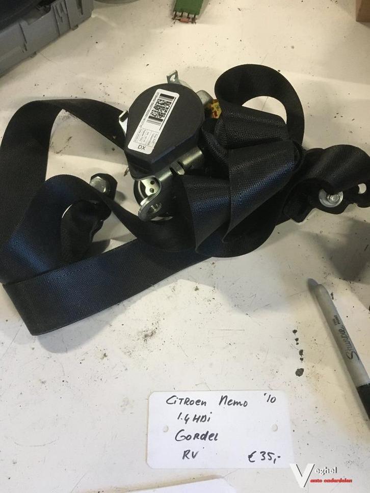 Citroen Nemo 2010    1.4 hdi  Gordel rechtsvoor, Auto-onderdelen, Interieur en Bekleding, Gebruikt, Ophalen of Verzenden
