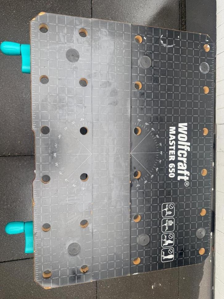 Wolfcraft klem- en werktafel, Doe-het-zelf en Verbouw, Werkbanken, Gebruikt, Inklapbaar, Ophalen
