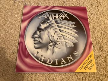 ANTHRAX - Indians 12” vinyl Incl Posterbag MISPRESS beschikbaar voor biedingen