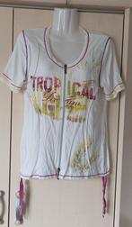 biba shirt met rits maat M, Maat 38/40 (M), Wit, Biba, Ophalen of Verzenden