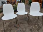 Ikea stoelen, Huis en Inrichting, Ophalen, Kunststof, Drie, Wit