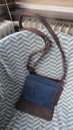 Micmacbags, canvas met leer, tas, nieuw, 28x23cm, he/da, Verzenden, Nieuw, Blauw, Overige typen