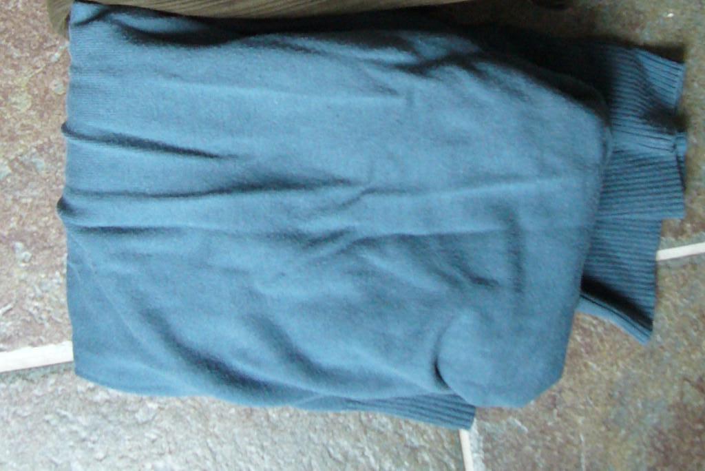 Vintage coltrui pull pulli colletje petrol Maat Large Medium, Kleding | Dames, Vintage pulli, Ophalen of Verzenden, Gedragen, Maat 38/40 (M)