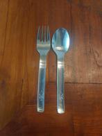 Stelton kinderbestek 2 delig, Ophalen of Verzenden, Gebruikt, Rvs of Chroom, Bestekset