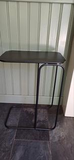 Bijzettafeltje/ laptoptafeltje, Huis en Inrichting, Tafels | Bijzettafels, Minder dan 55 cm, Gebruikt, Metaal of Aluminium, Rond