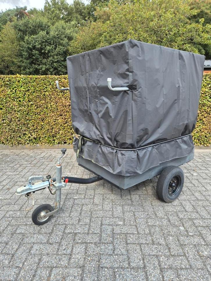 IBC Container op karretje, Tuin en Terras, Overige Tuin en Terras, Gebruikt, Ophalen