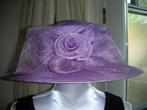 MAISON DE BONNETERIE NIEUW prachtige zomer dameshoed paars, 56 of 57 cm (M, 7 of 7⅛ inch), Hoed, Nieuw, Ophalen of Verzenden