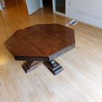 salontafel, massief eiken, Ophalen, 50 tot 75 cm, Eikenhout, Zo goed als nieuw