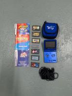 Game Boy Advance SP Blauw Compleet met Games, Ophalen, Gebruikt, Game Boy Advance SP, Met games