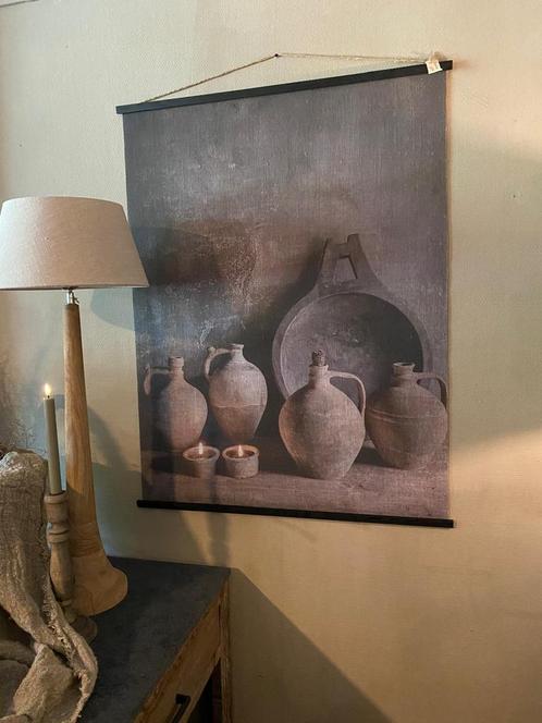 Wanddoek zijde bloemen landelijk stoer meubels decoratie oud, Huis en Inrichting, Woonaccessoires | Wanddecoraties, Nieuw, Ophalen of Verzenden