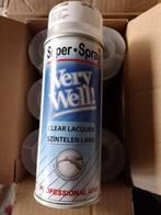 Partij 60 spuitbussen Very Well blanke lak mat 400ml., Auto diversen, Onderhoudsmiddelen, Ophalen