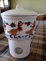 Waxine Brander met Ganzen Kerst Decoratie, Rood, Ophalen of Verzenden, Zo goed als nieuw, Kandelaar