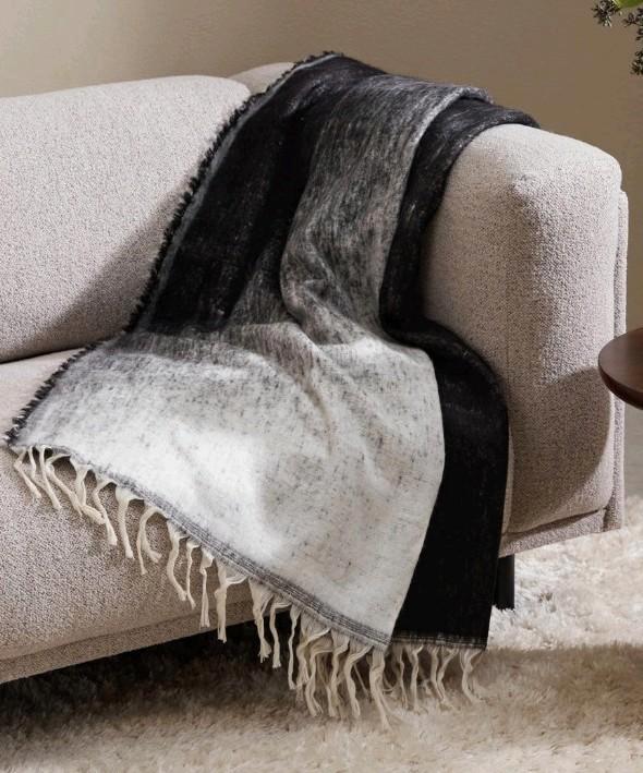 NOUS Living Plaid 150x125cm, Huis en Inrichting, Woonaccessoires | Plaids en Woondekens, Zo goed als nieuw, Ophalen of Verzenden