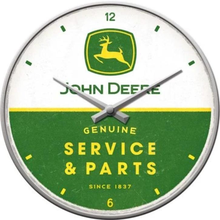 John Deere service and parts reclame klok wanddeco wandklok, Verzamelen, Merken en Reclamevoorwerpen, Nieuw, Reclamebord, Verzenden