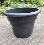 Bloembak zwart kunststof 36 cm hoog  Floraself Maceflor, Ophalen, Kunststof, Minder dan 60 cm, Rond