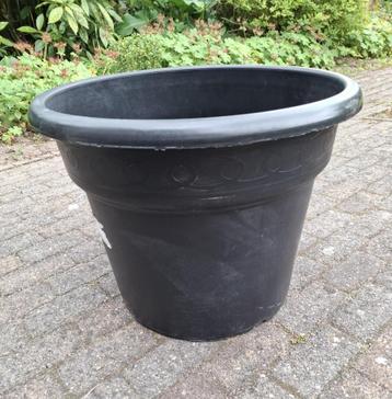 Bloembak zwart kunststof 36 cm hoog  Floraself Maceflor beschikbaar voor biedingen