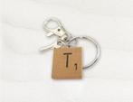 Dome’s Design: Scrabble Bag Charm/sleutelhanger (T – zilver), Ophalen of Verzenden, Nieuw, Merk