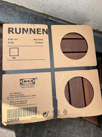Ikea buitenvloer systeem hout 33 stuks  beschikbaar voor biedingen