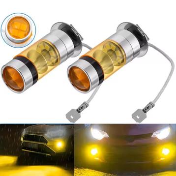 2 Stuks H3 Led lamp 12VDC 3000K [650 lumen] beschikbaar voor biedingen