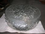 vintage plafonniere glazen schaal doorsnede 24 cm., Antiek en Kunst, Antiek | Lampen, Ophalen of Verzenden