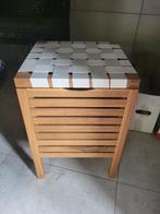 Houten wasmand, Huis en Inrichting, Ophalen, Zo goed als nieuw, Bruin, Overige typen