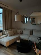 Hoekbank Utrecht – stof beige (links) – in uitstekende staat, Ophalen, Zo goed als nieuw, Stof