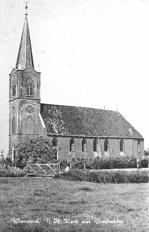 (388-482-019) Wieuwerd NH Kerk, Verzamelen, Ansichtkaarten | Nederland, Friesland, Verzenden