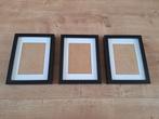 Ikea ribba passe partout fotolijsten zwart 23 x 17 cm, Ophalen of Verzenden, Zo goed als nieuw