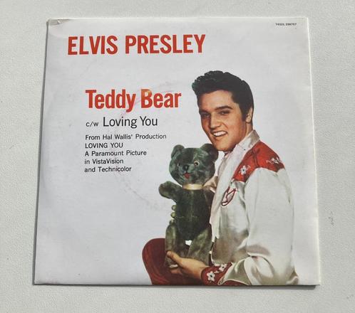 Single Elvis Presley Teddy Bear / loving You, Cd's en Dvd's, Vinyl Singles, Zo goed als nieuw, Single, 7 inch, Verzenden