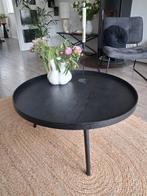 Zwarte Mesa salontafel van WOOOD.Ø78cm, Huis en Inrichting, Ophalen, 50 tot 100 cm, Rond, 50 tot 100 cm