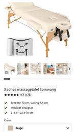 Massagetafel Somwang 3 zones creme, Sport en Fitness, Massageproducten, Ophalen, Nieuw, Massagetafel