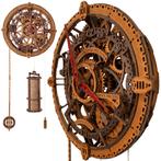 3D Houten Puzzel Industrial Vintage Wall Clock - DIY Wood, Verzenden, Minder dan 500 stukjes, Nieuw, Rubik's of 3D-puzzel
