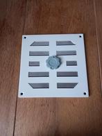 ventilatierooster, wit alu, muggengaas, 155 x 155 mm, nieuw, Doe-het-zelf en Verbouw, Ventilatie en Afzuiging, Verzenden, Nieuw