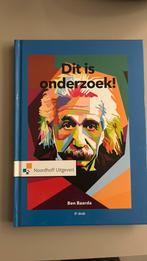Ben Baarda - Dit is onderzoek!, Ophalen of Verzenden, Nieuw, Ben Baarda