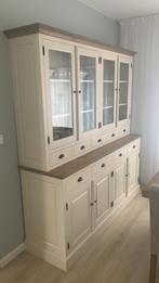 Goossens buffetkast en eettafel met 8 stoelen, Ophalen, 200 cm of meer, Eikenhout, Zo goed als nieuw