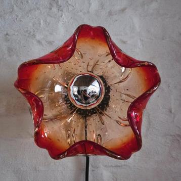 Vintage Murano glazen wandlamp. beschikbaar voor biedingen