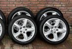 Orginele 17 inch Opel velgen (5x110) zomerset, Auto-onderdelen, Banden en Velgen, Ophalen, 18 inch, Band(en), Zomerbanden