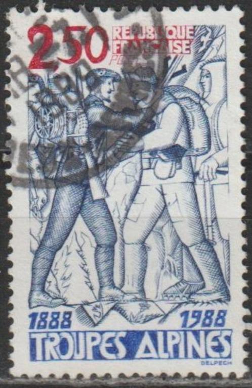 2105. Frankrijk 2680 gest. Bergtroepen, Postzegels en Munten, Postzegels | Europa | Frankrijk, Gestempeld, Verzenden
