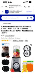 Smoothie blender van Kitchen Brothers, Witgoed en Apparatuur, Blenders, Ophalen of Verzenden, Nieuw, Blender