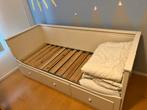IKEA Hemnes bedbank met uitschuifbed 80x200 - 160x200, Eenpersoons, Wit, Ophalen of Verzenden, 80 cm