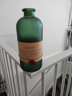 Groene glazen fles, Huis en Inrichting, Woonaccessoires | Vazen, Minder dan 50 cm, Nieuw, Groen, Glas