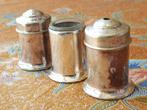 Oud silverplate peper, zout en mosterd uit Engeland., Antiek en Kunst, Ophalen of Verzenden