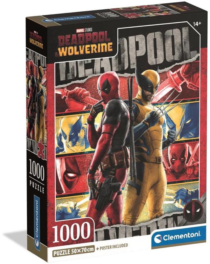 NIEUW puzzel 1000 Marvel studios Deadpool Wolverine GESEALED, Hobby en Vrije tijd, Denksport en Puzzels, Nieuw, Legpuzzel, 500 t/m 1500 stukjes
