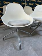 4 Vintage Ikea Draaistoelen, Huis en Inrichting, Stoelen, Kunststof, Gebruikt, Wit, Ophalen of Verzenden