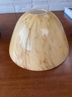 Art Deco lampen kap geel gemarmerd, Ophalen of Verzenden, Glas, Zo goed als nieuw, Minder dan 50 cm