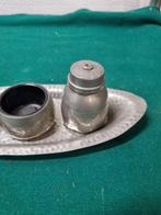 Zout en peperstel met plateau en mosterd pot, Ophalen of Verzenden, 'T Olde Gre-j, Info@toldegrej.nl, Endepoelstraat 20f Didam