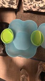 Salade/chips bak met 2 aparte bakje die eraan kunnen hangen, Ophalen of Verzenden, Zo goed als nieuw